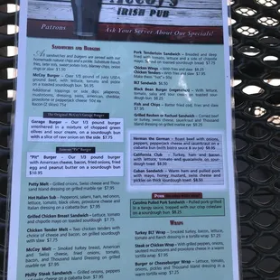 Established 2004 ... McCoy's Irish Pub Sandwiches &amp; Burgers