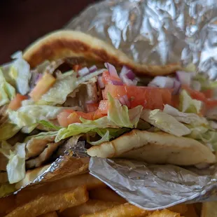 Gyro pita sandwich