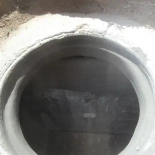 opening and divider wall after repair