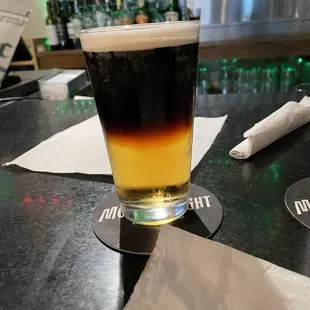 Just a start to everything great  A perfect Black &amp; Tan The  corned beef egg rolls are awesome and the Paddy melt tasty too.
