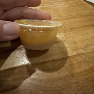 2 ounces of beer cheese. ??  Maybe..