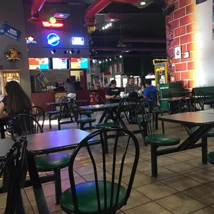 As soon as you walk into Adventure Zone the counter is to your left