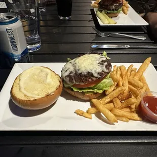 Creekstone Farms Burger with fries