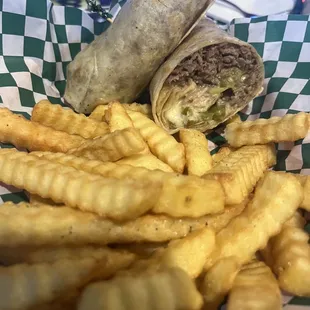 Philly cheesteak burrito