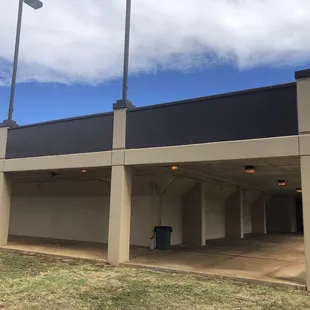 Under the pool area
