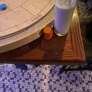 Egg nog cocktail