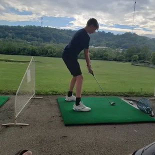 Another day of practice, getting ready for that eventual US Open win.