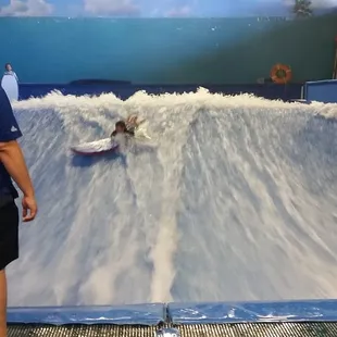 Wipeout in the wave pool