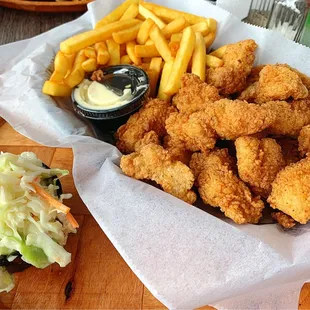 food, fish and chips