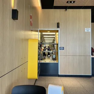 Into the kitchen view through pick up window