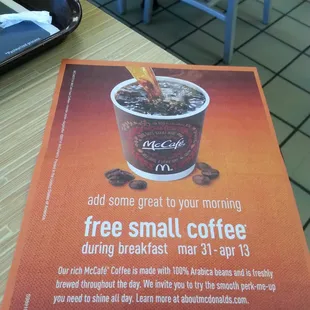 Free coffee!