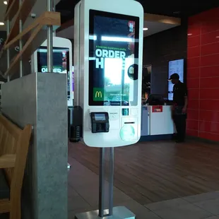 The new updated touch screen ordering menu.