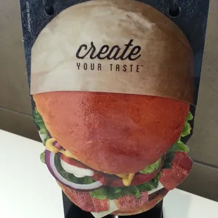 Create your taste at McD.  Add guacamole,  bbq sauce,  red onions, bacon, cheeses, chili lime  totilla strips and many more