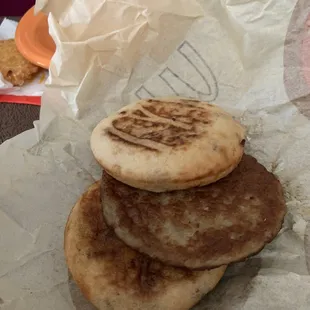 sausage, EGG AND CHEESE McGriddle...