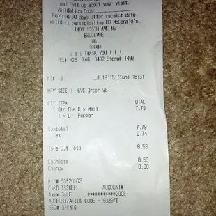 Staff charges more than the drive thru sign says the food costs - Wow!