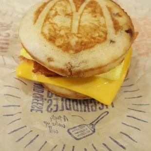 Bacon egg and cheese mcgriddle