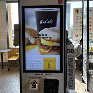 Ordered breakfast at the kiosk. It's obvious I'm a banker, not a fast food person. Took awhile.