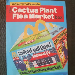 an advertisement for the cactus plant flea market