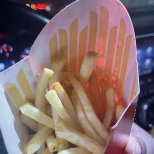 Check your fries before you leave! How the hell you fill the large fries like this?