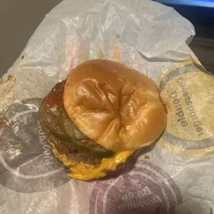 They gave me a McDouble all squished and chiken nuggets were supper cold and hard as a rock lol