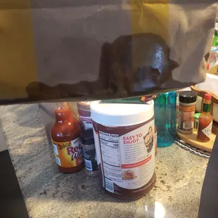A greasy bag.