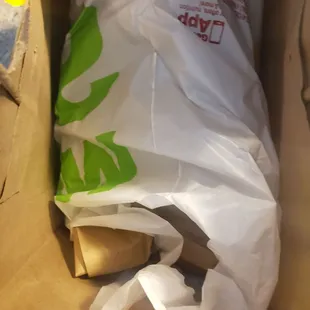 Packaged order.