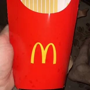 Ordered a large fry...