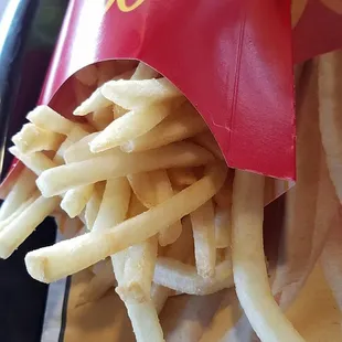 These are clean French fries. The way they're supposed to be.