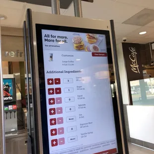 Self Serve Ordering Machine