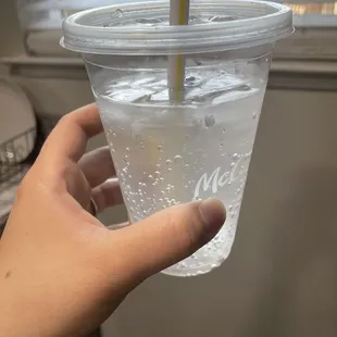 Drink not filled all the way and had no flavor at all