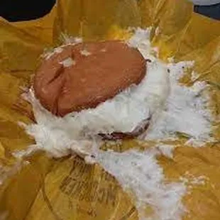 After I fucked his mom relentlessly with my monkey bbc and then busted inside of the spicy mc chicken, I ate it after in hornyness.