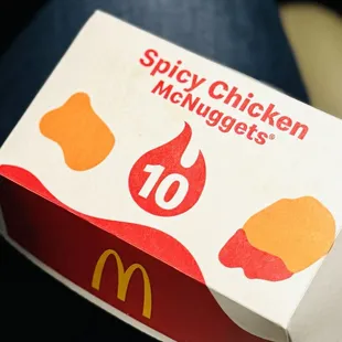 Spicy Chicken McNuggets (for a limited time) - because sometimes...you gotta spice things up a bit...  :D