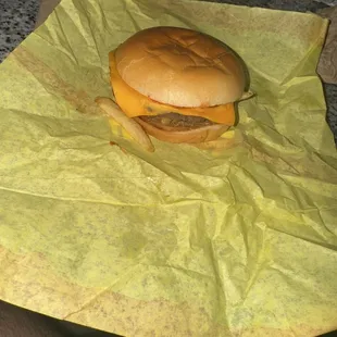 Burger with mold