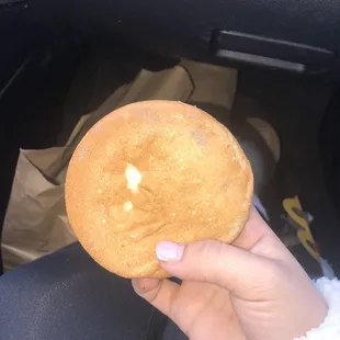 Cheeseburger with MOLD all over the bun.