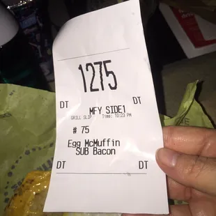 Right there in writing.