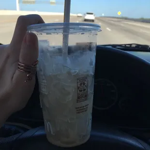 I asked for a medium iced coffee. Not a cup of ice!