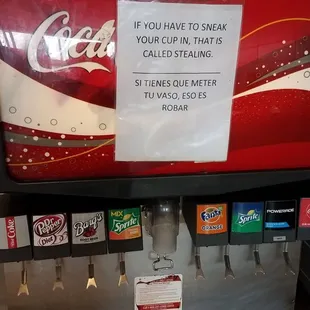 Make it clear for those who are really thirsty but can&apos;t afford a dollar for soda. What does it tell ya?