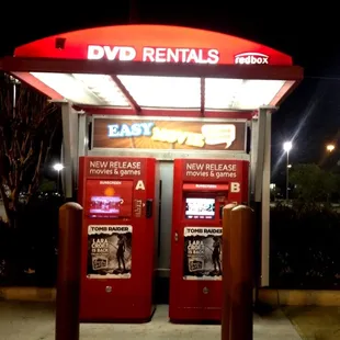 They&apos;ve got a redbox in the parking lot.