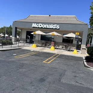 outside