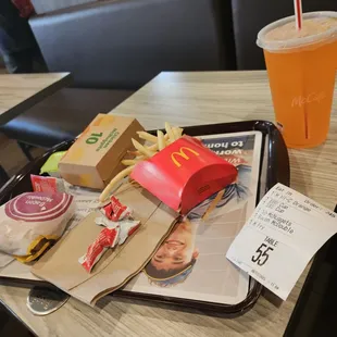 chicken mcnuggets combo with bacon mcdouble