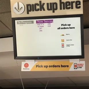 Pick up screen looks like the pharmacy. Lol