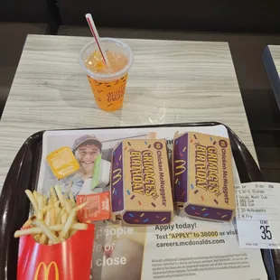 20 piece chicken mcnuggets with fries