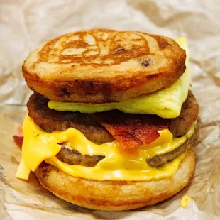 Triple Breakfast Stacks McGriddles