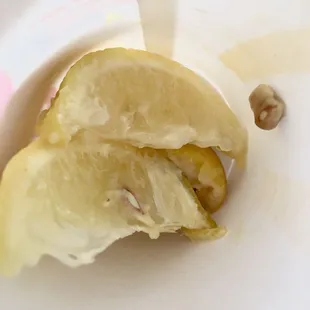 Would you squeeze this in your tea?! White residue from bacteria?! DISGUSTING!