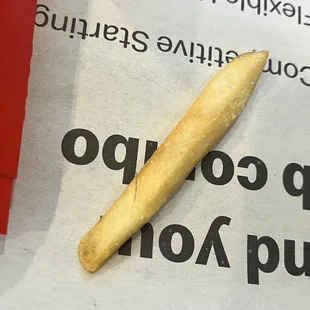 Hair embedded into the fry