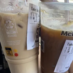 Waited more than 20 minute for drinks and neither taste like coffee also late for work