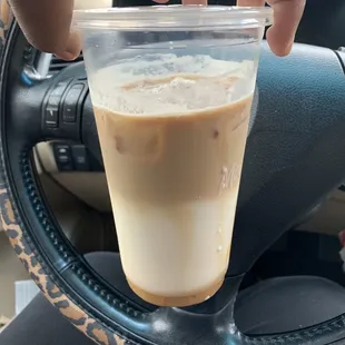 LARGE Iced Caramel Macchiato .. Is this a medium or something?