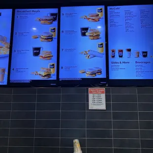 Menu - the actual order does not include all as advertised