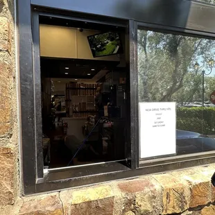 Drive-thru window