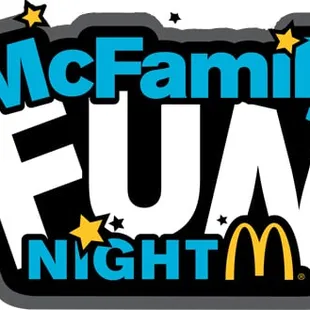 Every Wednesday night we host McFamily Night from 6-8PM! Join us for great food and easy family fun!